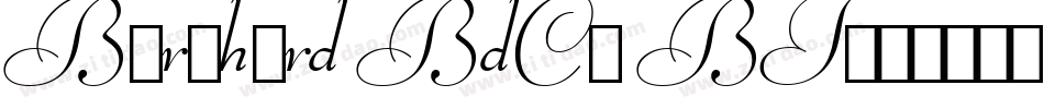 Bernhard BdCn BT字体转换